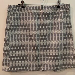 Rip Skirt Hawaii Adjustable Waist Wrap Skirt Geometric Size Large
